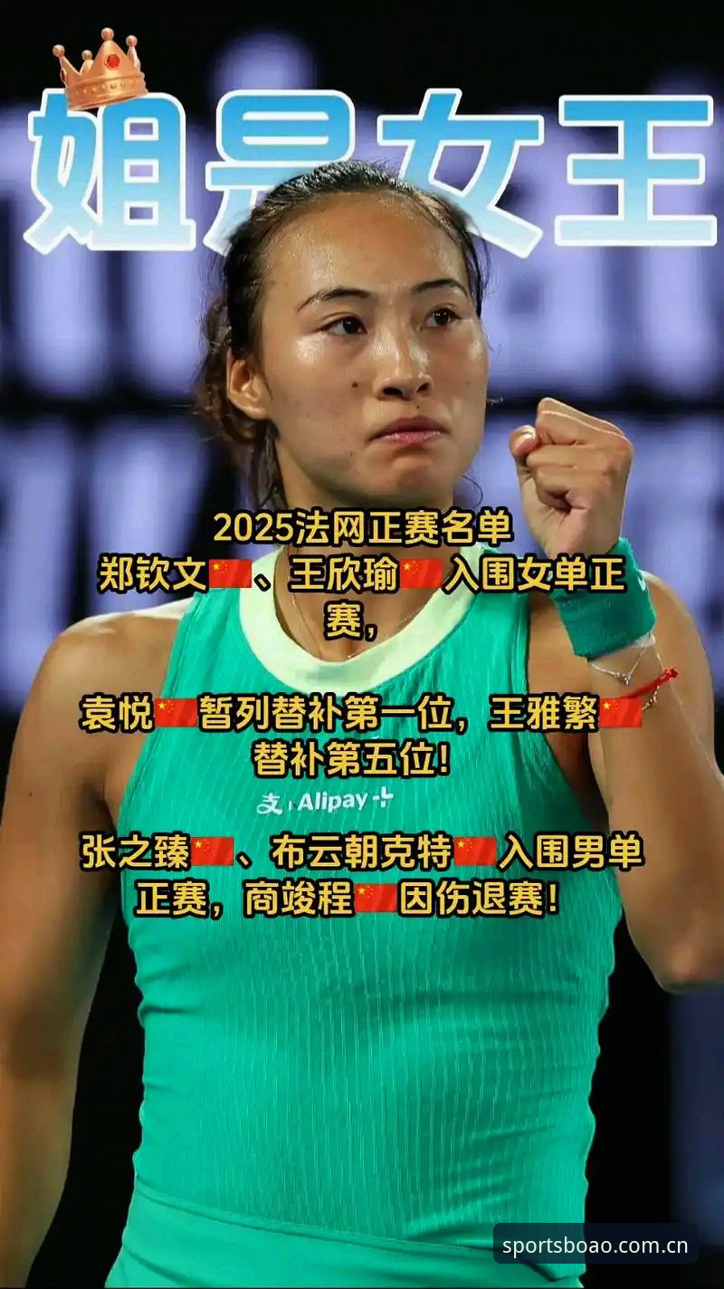 2026法网女单抽签：郑钦文非种子vs王欣瑜32号种子，博奥体育平台赛事投注策略对比